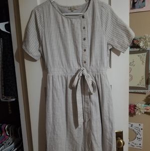 Polagram striped midi dress